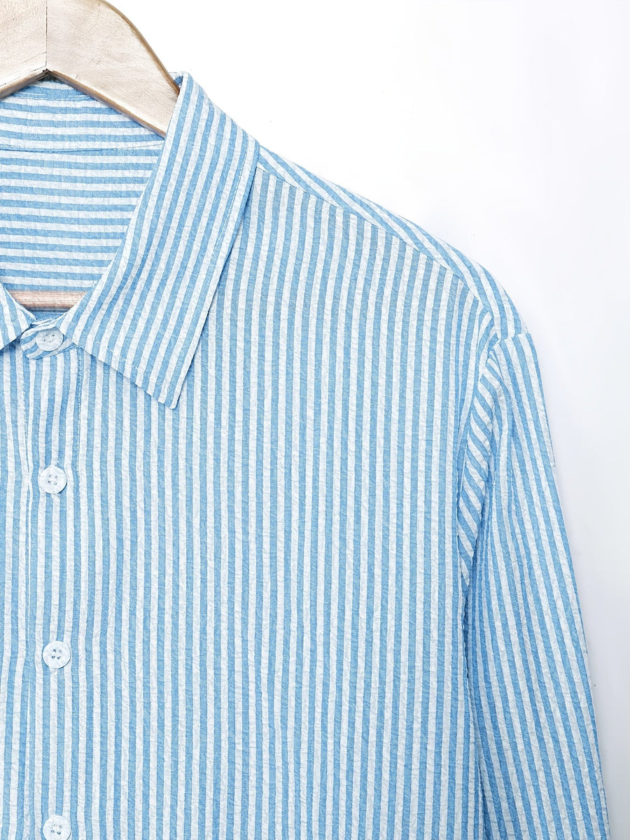 Romy | Striped Gauze Shirt