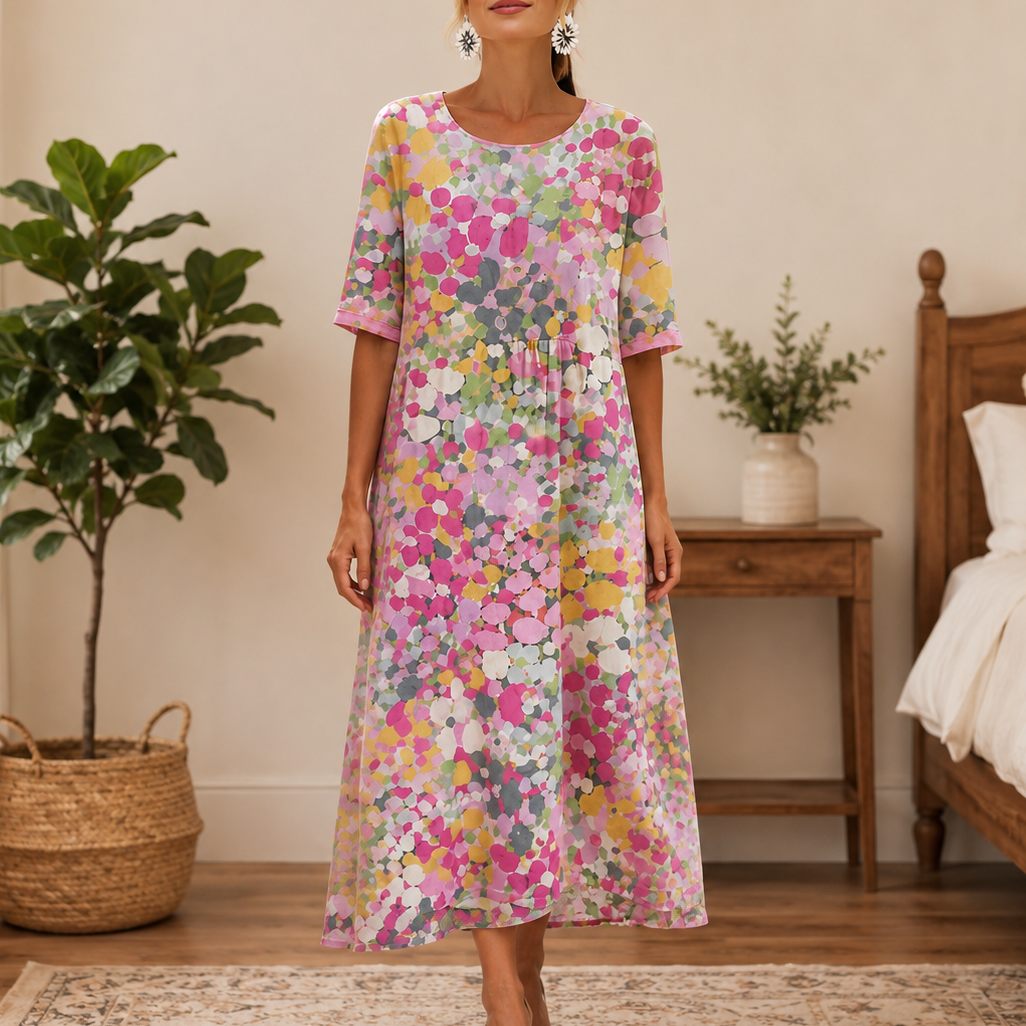 Isabelle | Breathable Sleeve Midi Dress