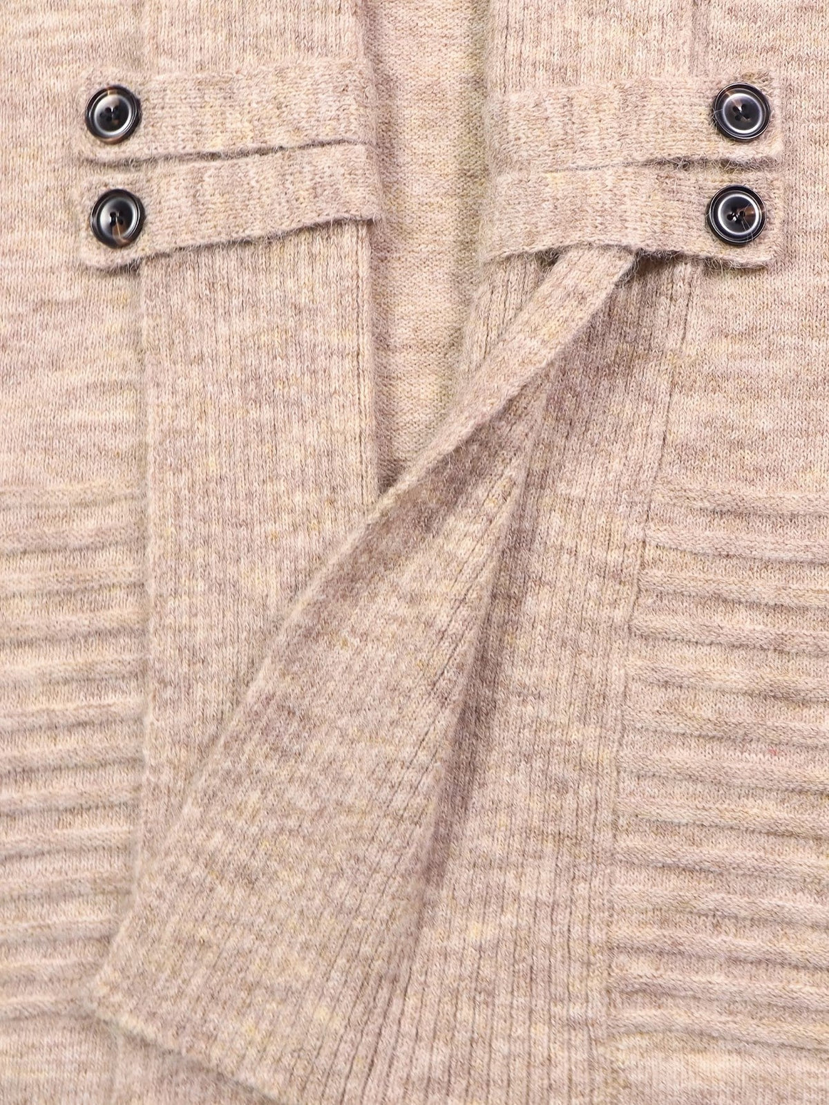 Harlow | Ribbed Button-Tab Cardigan