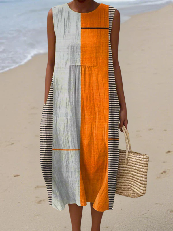 Opal | Colour Block Midi Dress