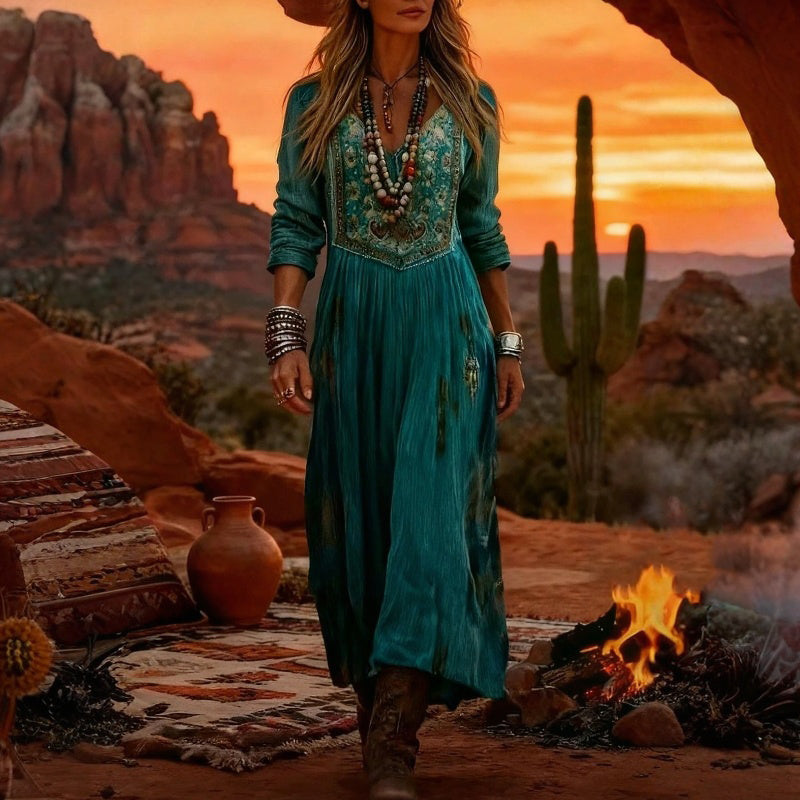 Evelyn | Bohemian Maxi Dress