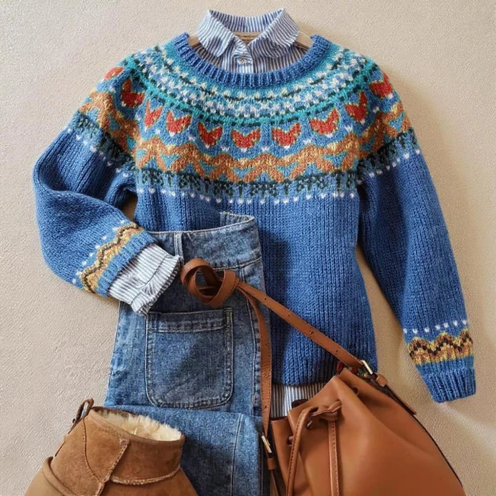Signe | Fair Isle Yoke Jumper