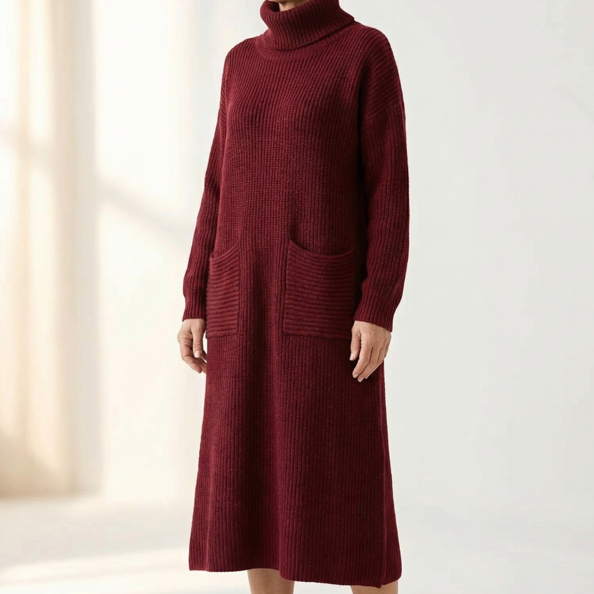 Velara | Relaxed Turtleneck Sweater Dress
