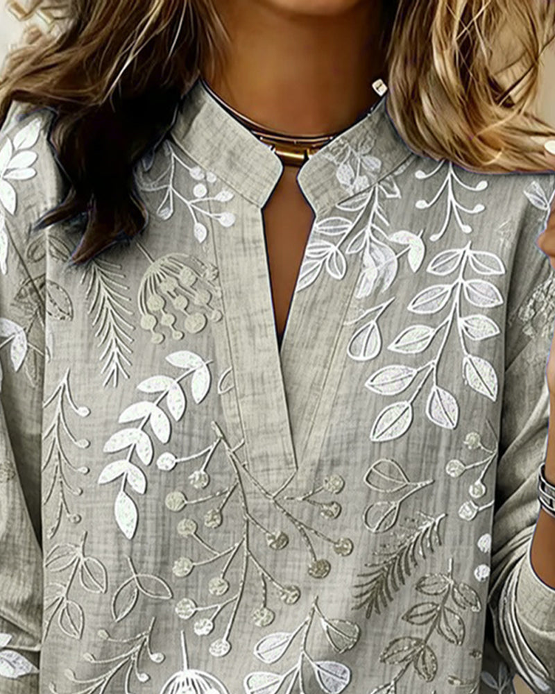 Brielle | Floral V-Neck Blouse