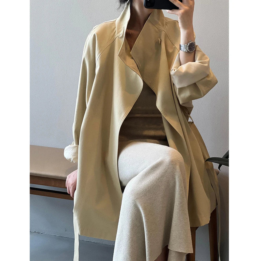 Margot | Stand Collar Trench Coat