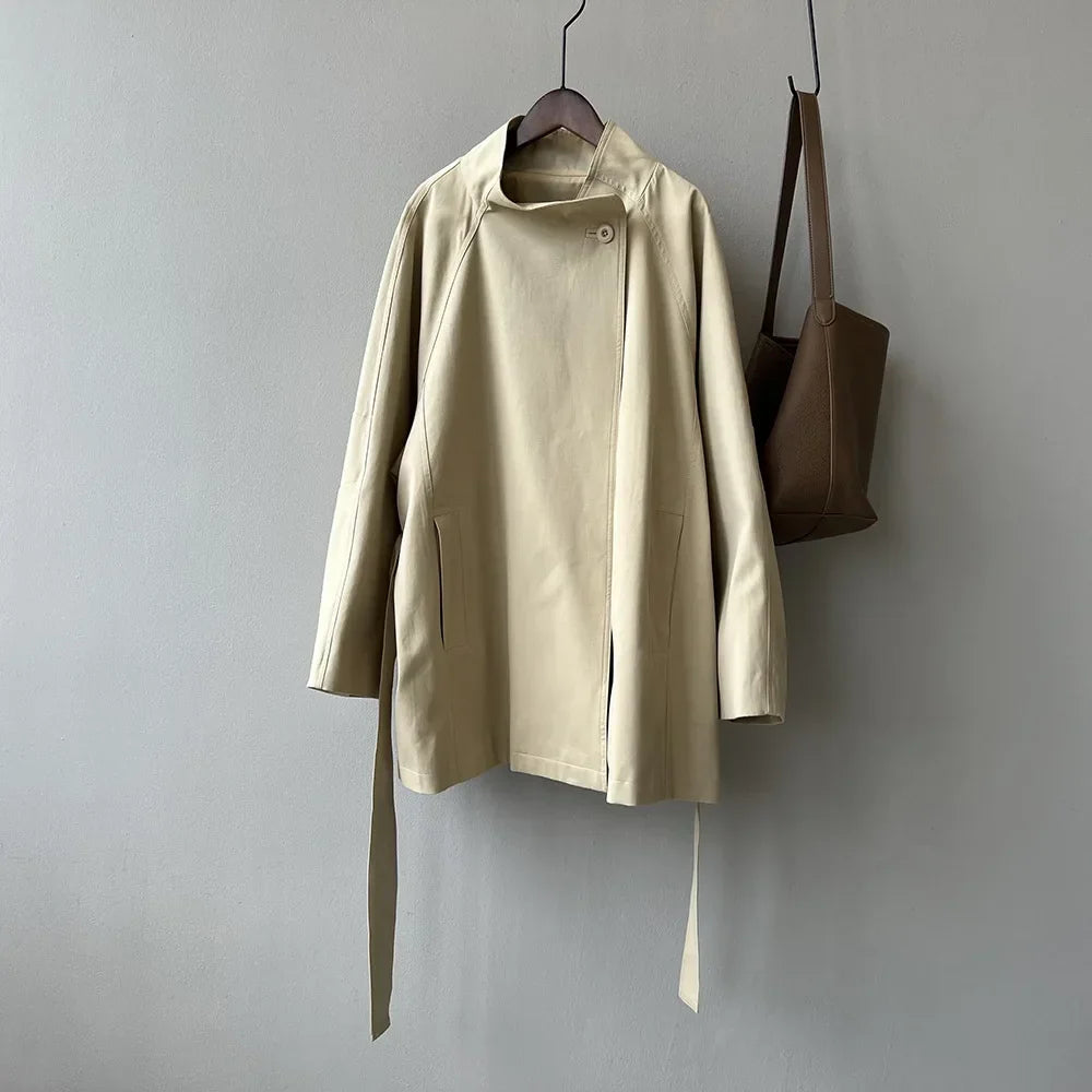Margot | Stand Collar Trench Coat