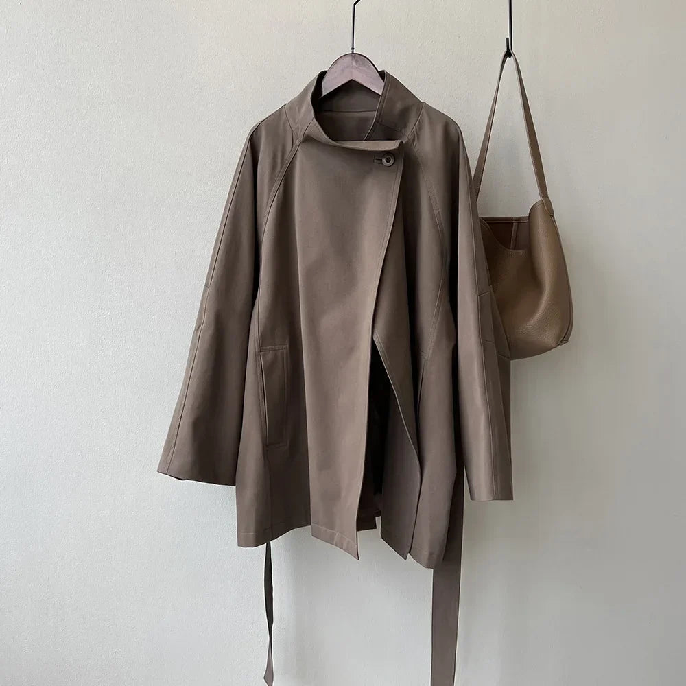 Margot | Stand Collar Trench Coat