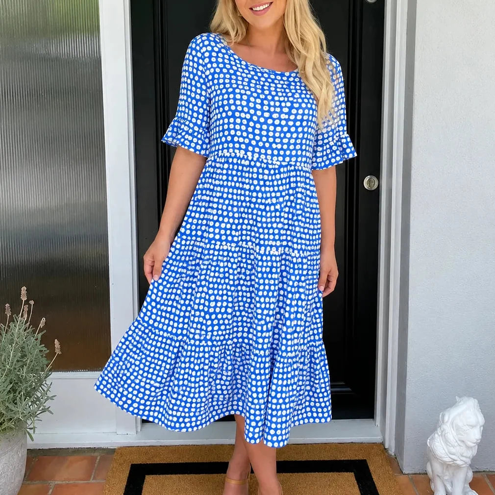 Marisol | Polka Dot Midi Dress