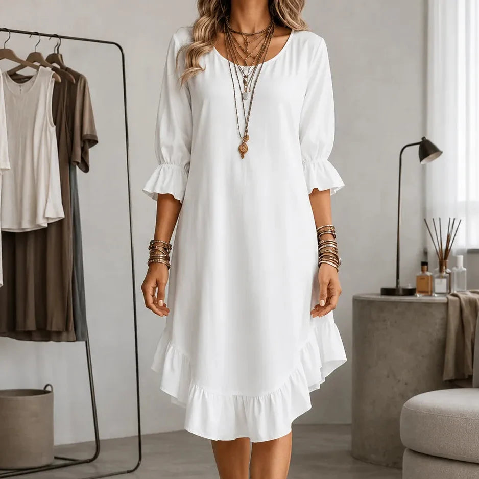 Florenza | Ruffle Hem Midi Dress