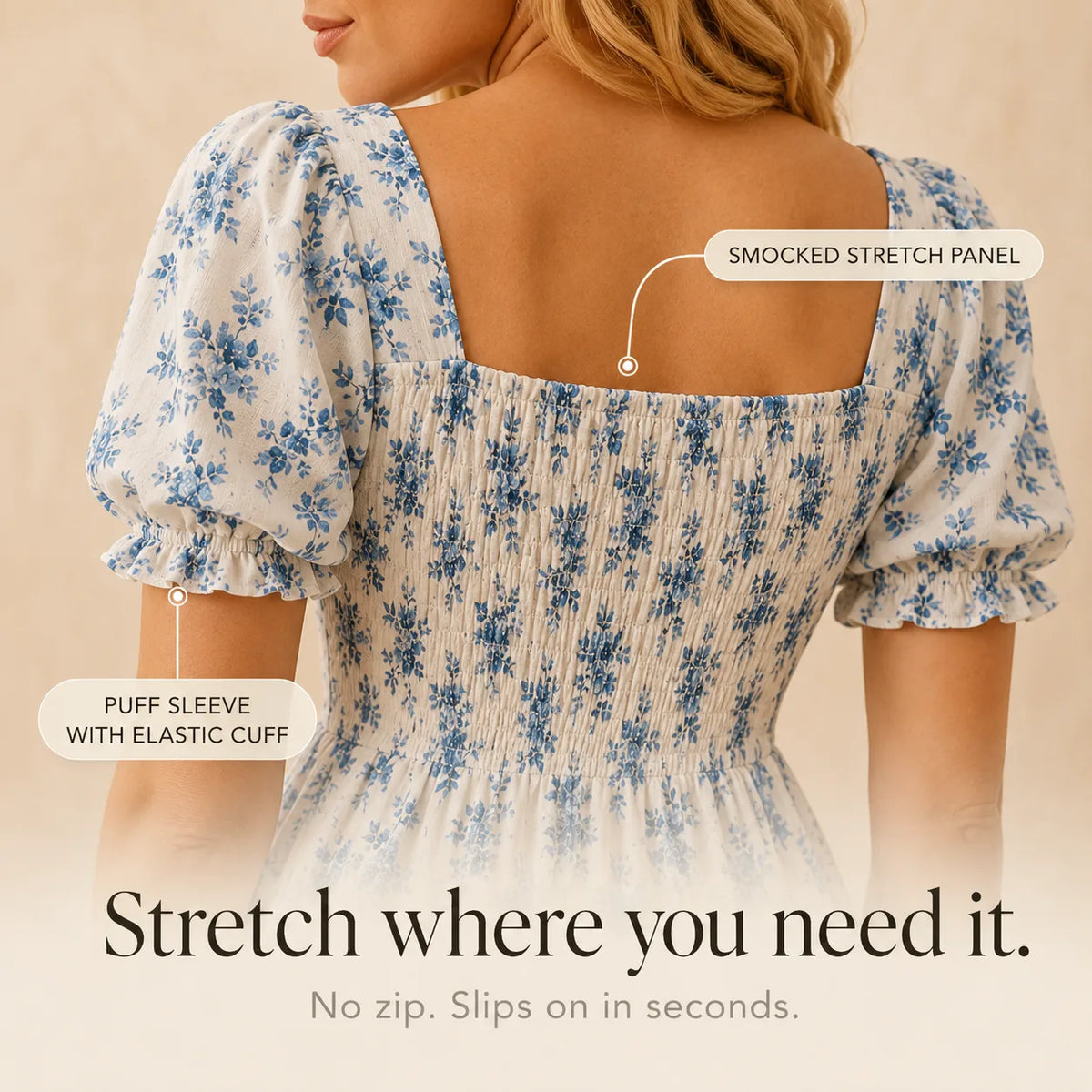 Maevra | Tie-Front Floral Midi Dress