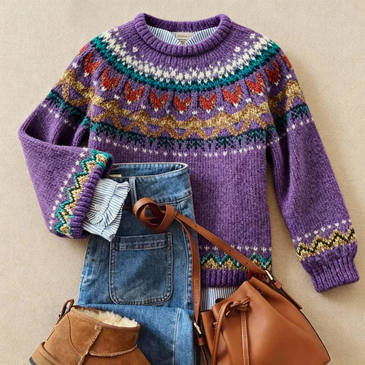 Sigrun | Fair Isle Yoke Jumper