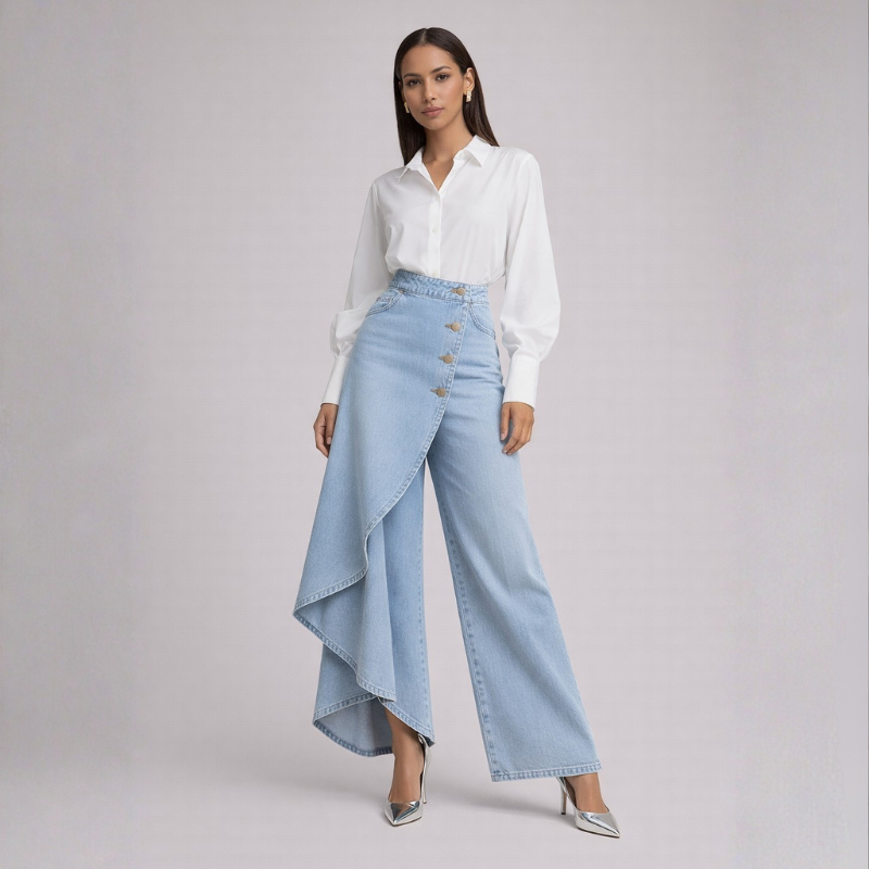Becca Denim Skirt Pants