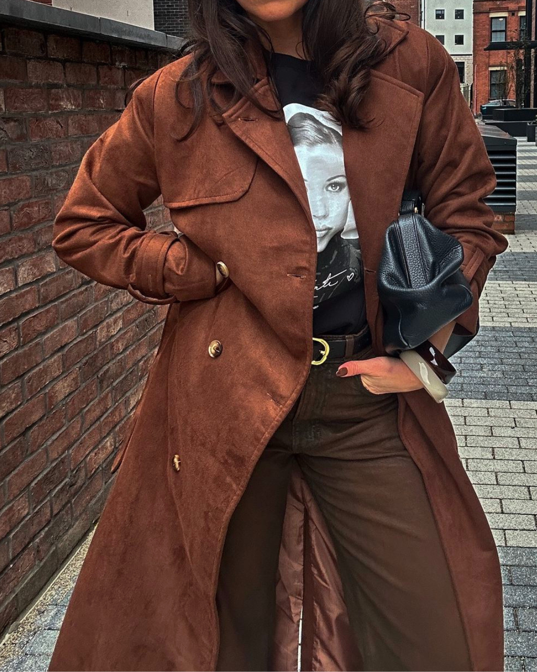 Vivian | Suede Trench Coat