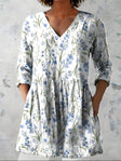 Lenora | Long Blouse with V-Neck