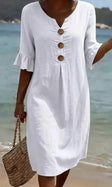 Naomi | Puff Sleeve Midi Dress