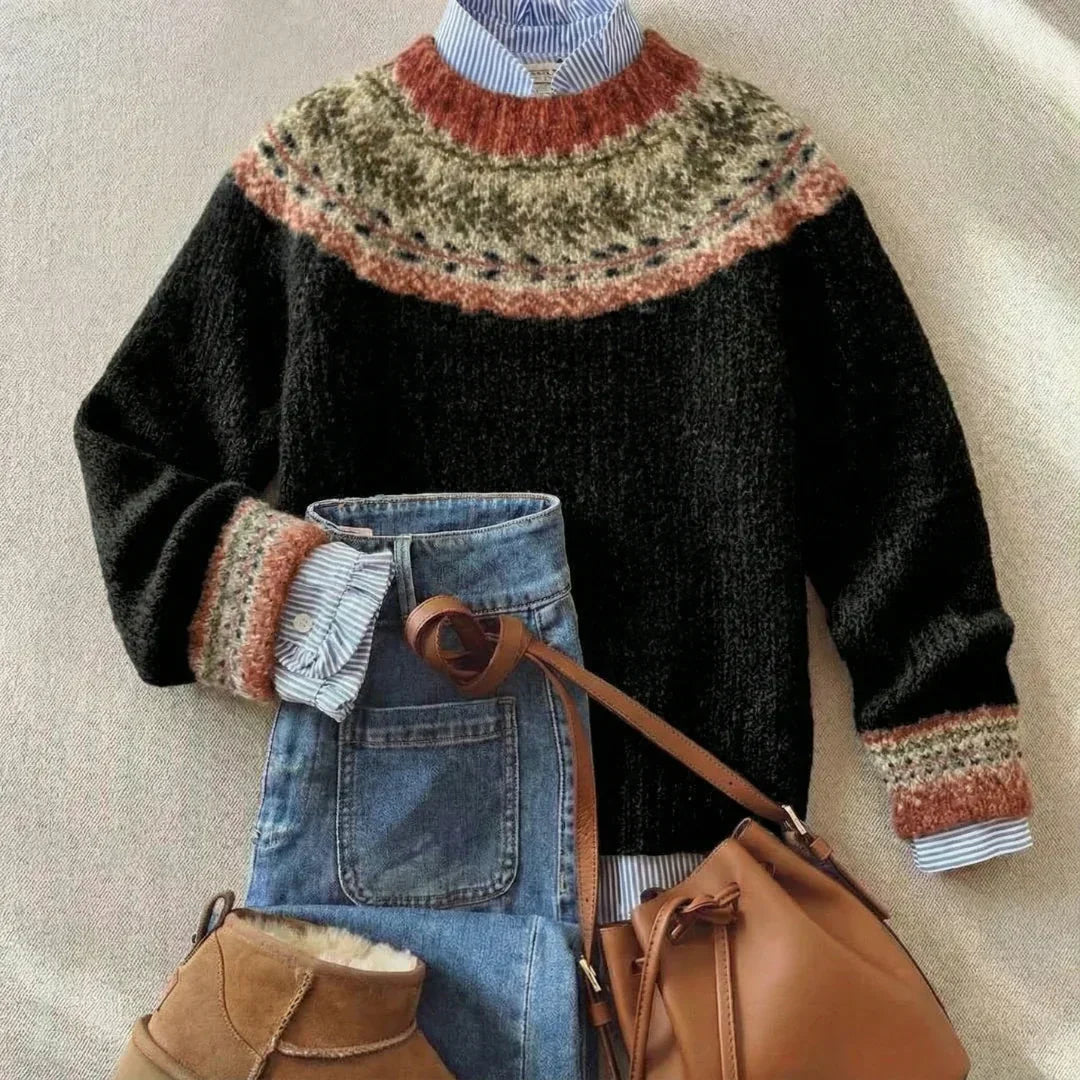 Ylva | Nordic Yoke Sweater