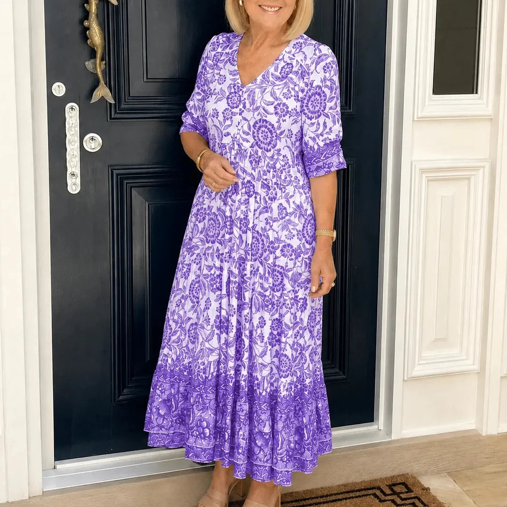 Florenza | Floral Tiered Midi Dress