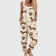 SOFT JUMPSUIT WITH PUPPY PRINT