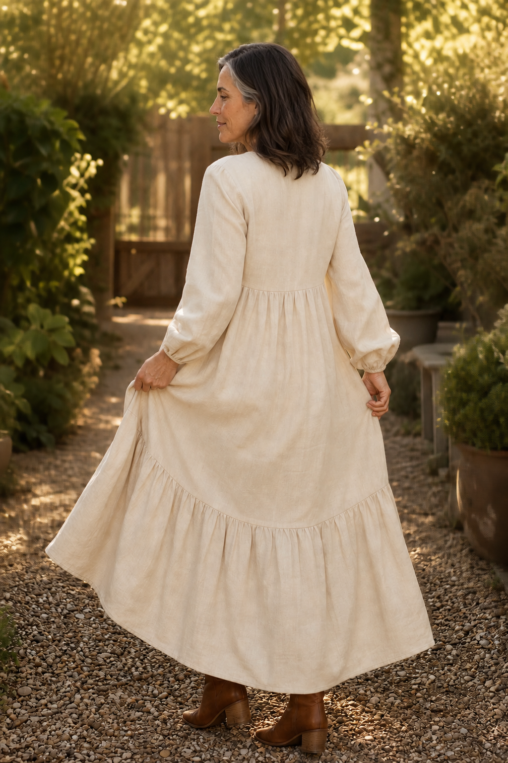 Isabelle | Relaxed V-Neck Maxi Dress