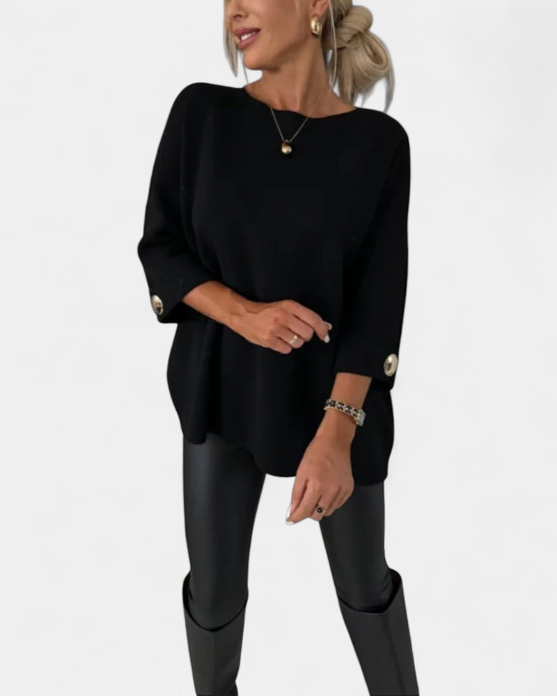 Lottie | Buttoned Knit Pullover
