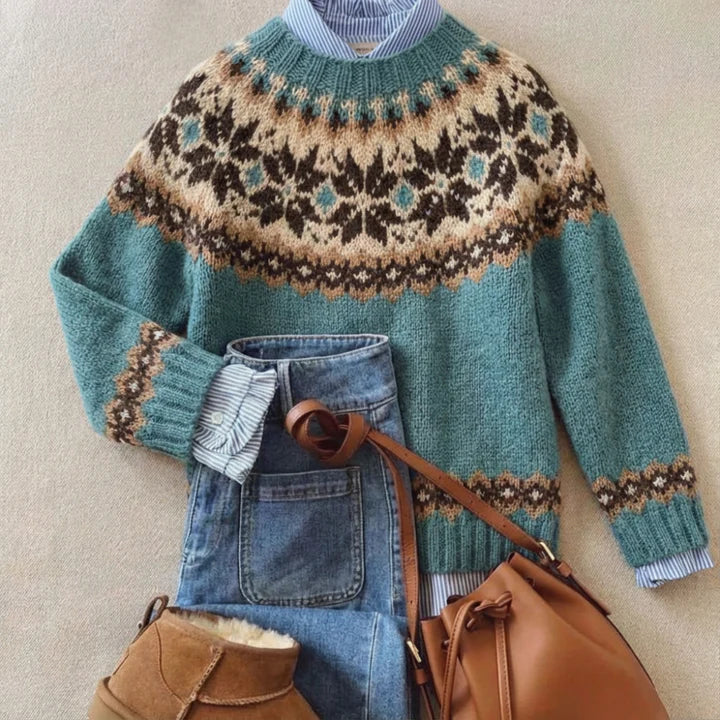 Solveig | Snowflake Yoke Sweater