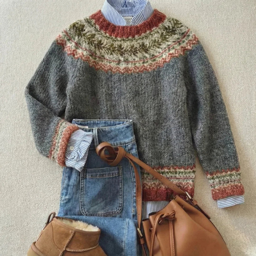 Britt | Fair Isle Yoke Jumper