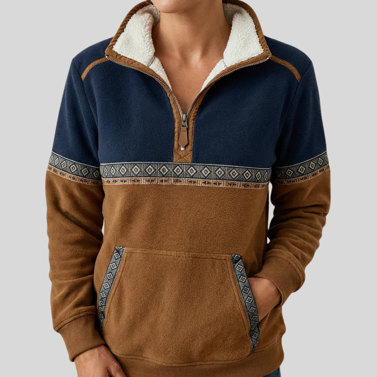 Esme | Sherpa Collar Pullover