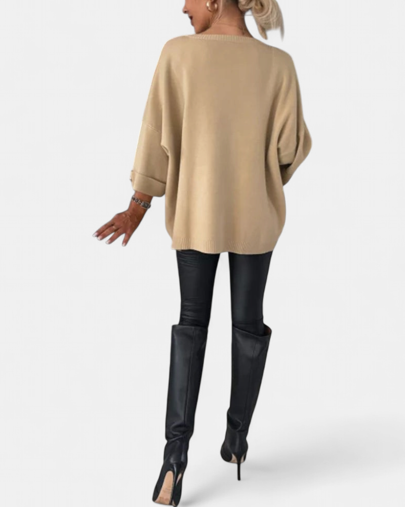 Lottie | Buttoned Knit Pullover