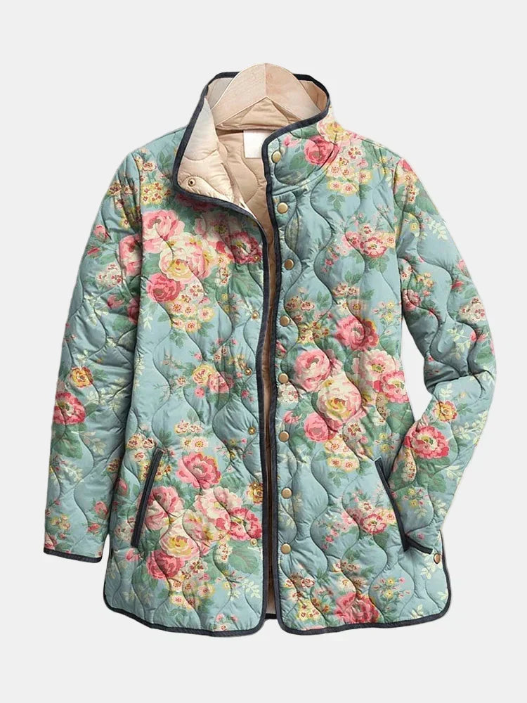 Elara | Quilted Floral Jacket