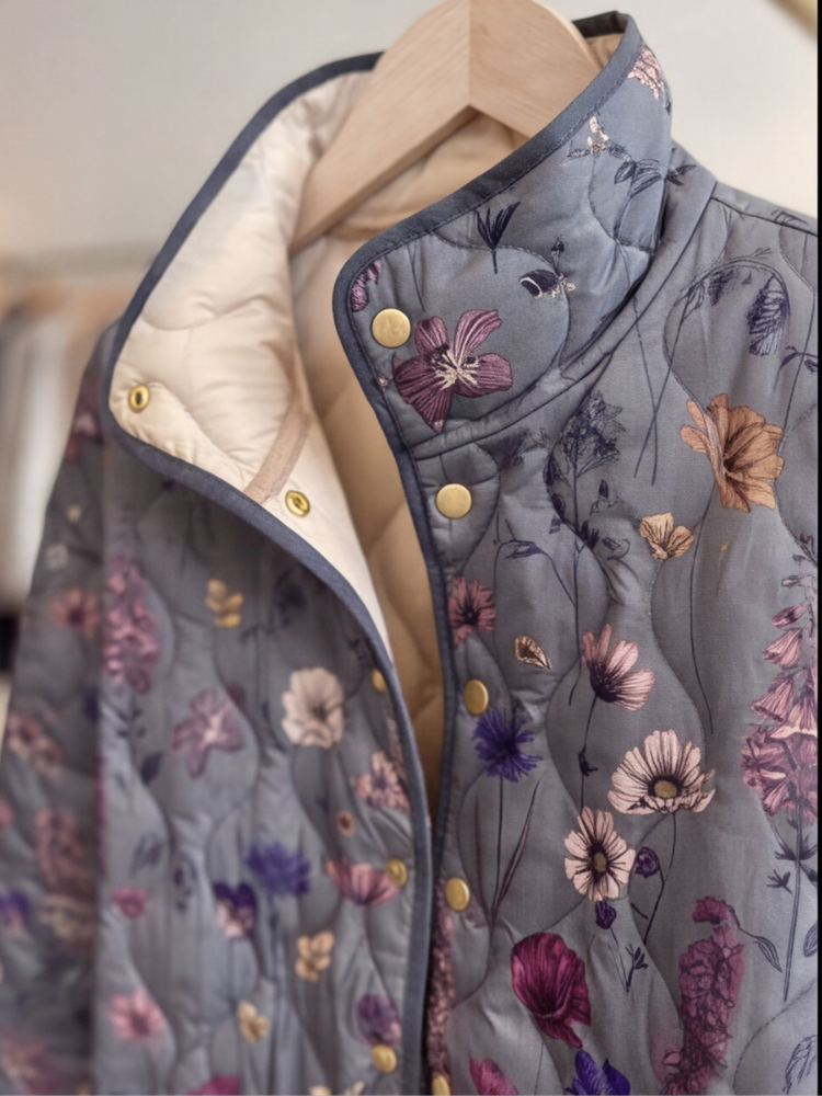 Niva | Vintage Floral Quilted Jacket