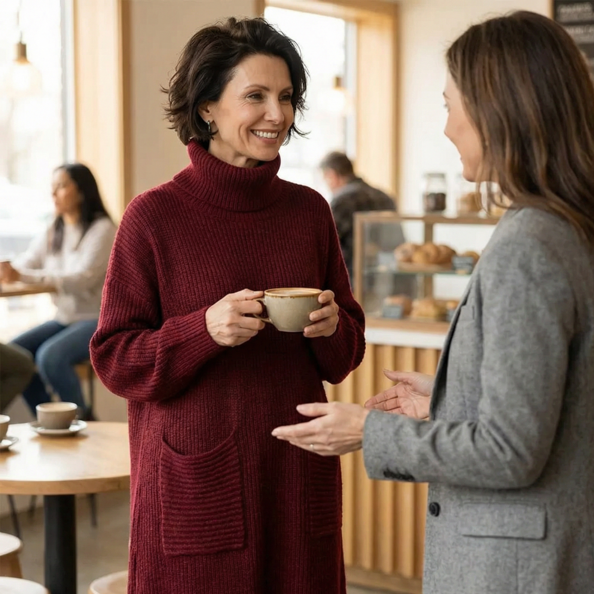 Velara | Relaxed Turtleneck Sweater Dress