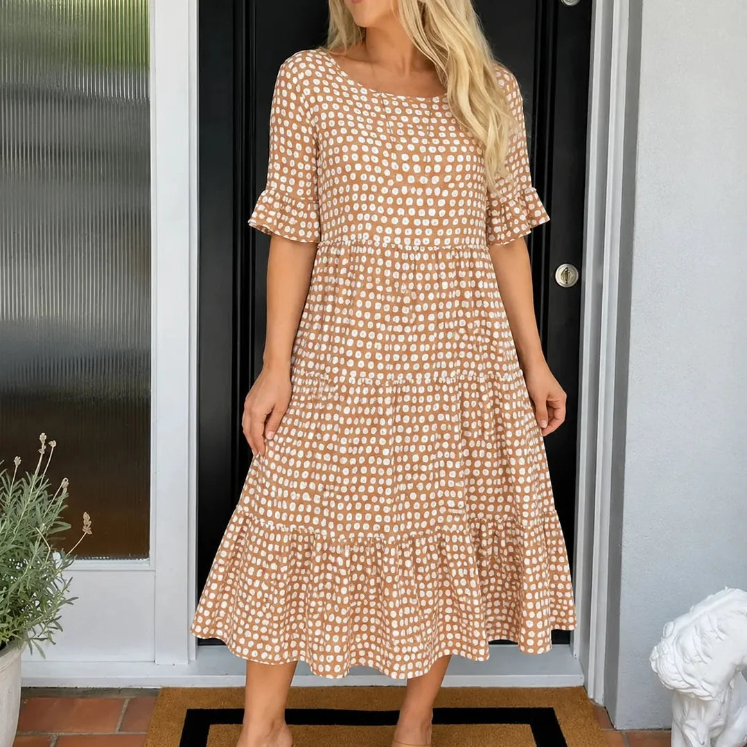 Marisol | Polka Dot Midi Dress