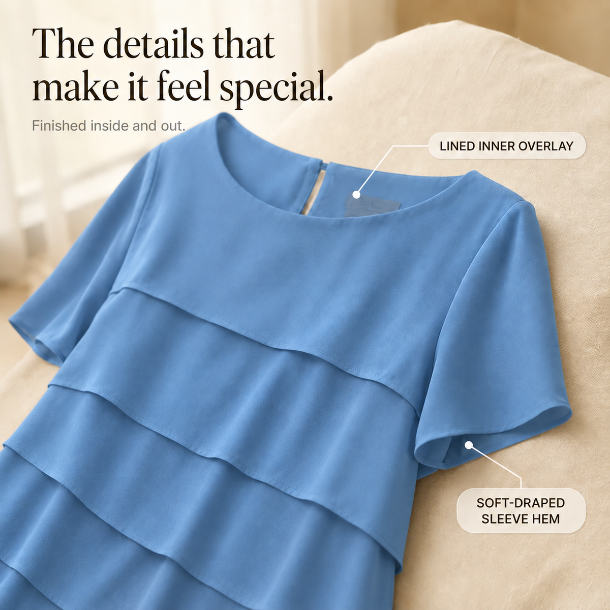 Florenza | Tiered Chiffon Midi Dress
