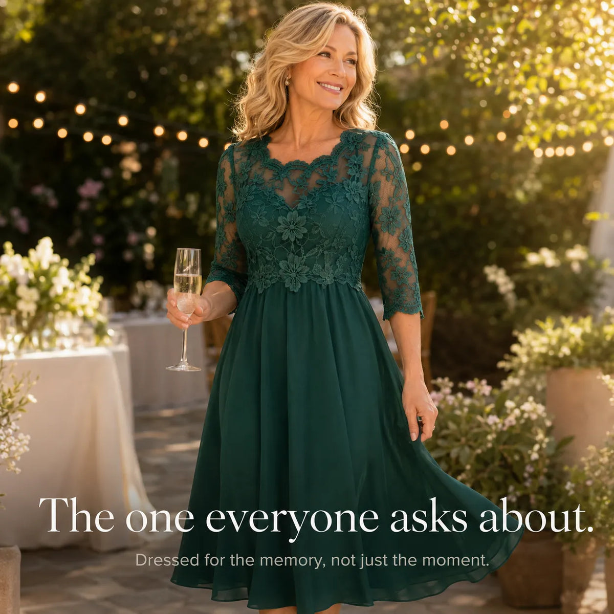 Florenza | Floral Lace Midi Dress
