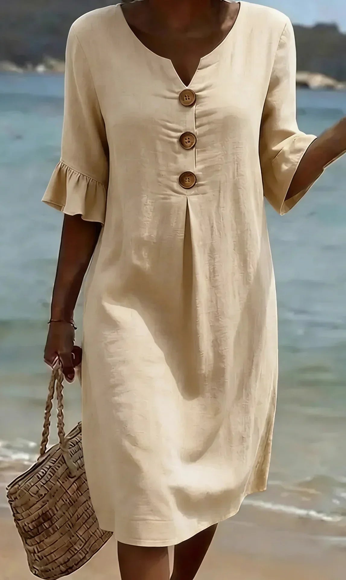 Naomi | Puff Sleeve Midi Dress