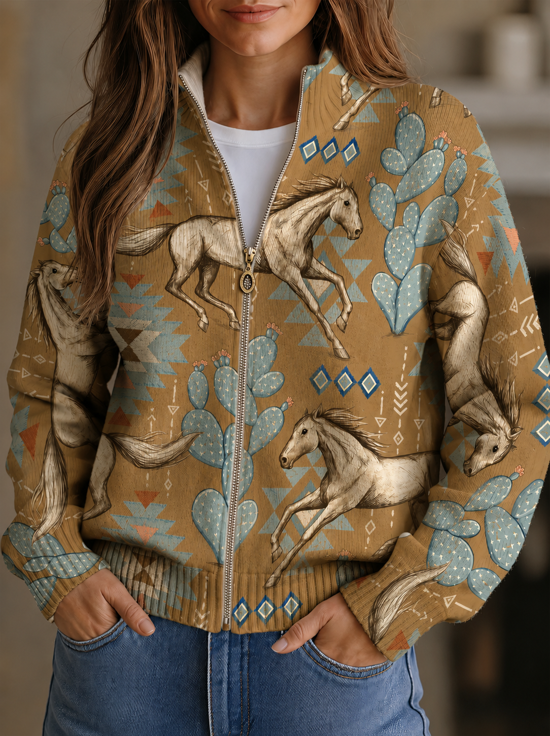 Perpetua | Southwestern Zip Cardigan