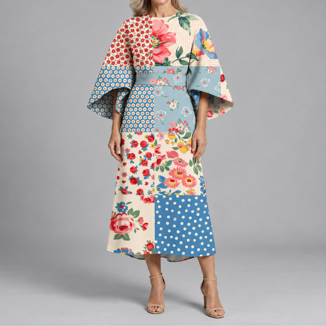 Bronwyn | Statement Print Midi Dress