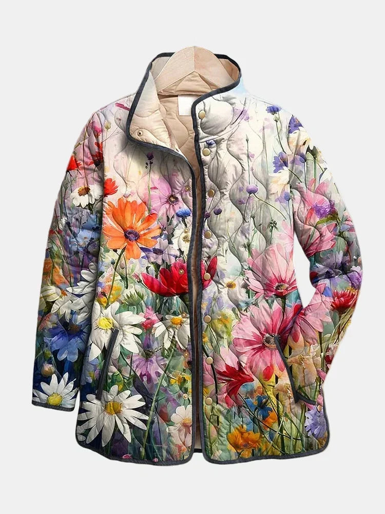 Kaia | Vintage Floral Quilted Jacket