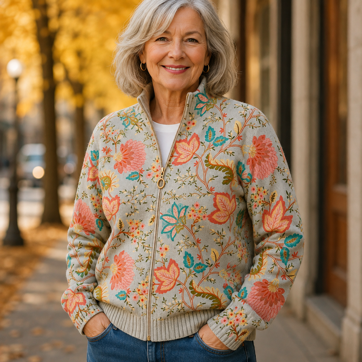 Xanthe | Floral Print Cardigan
