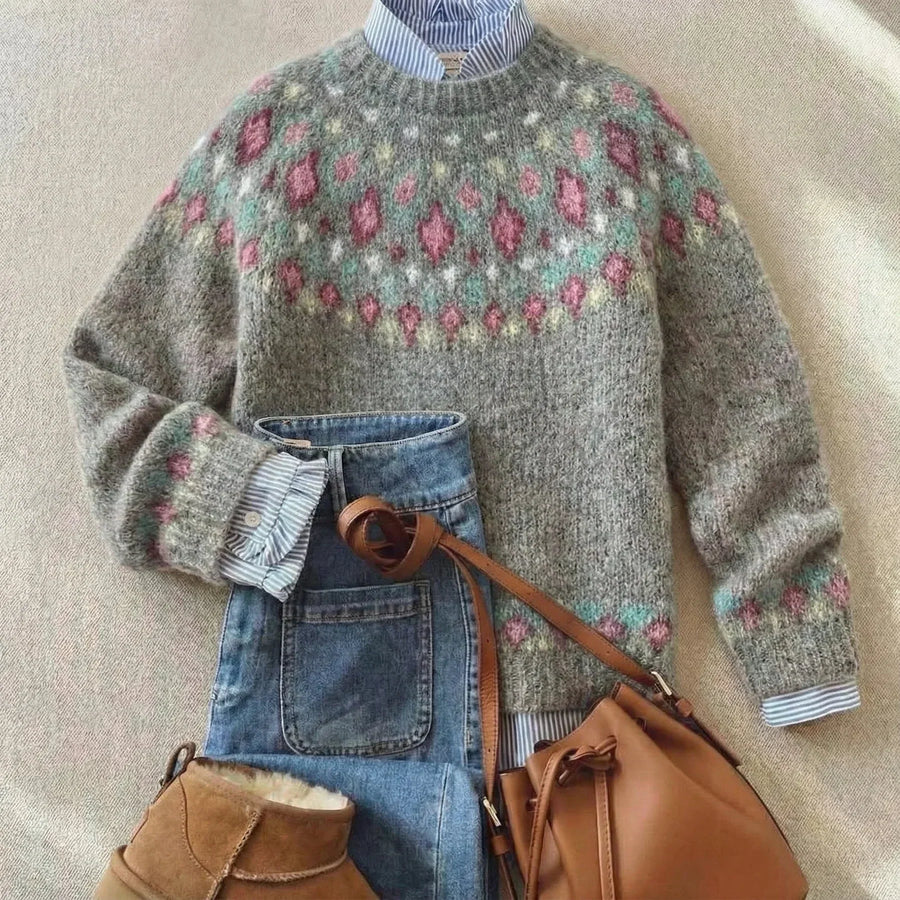 Solara | Fair Isle Yoke Jumper