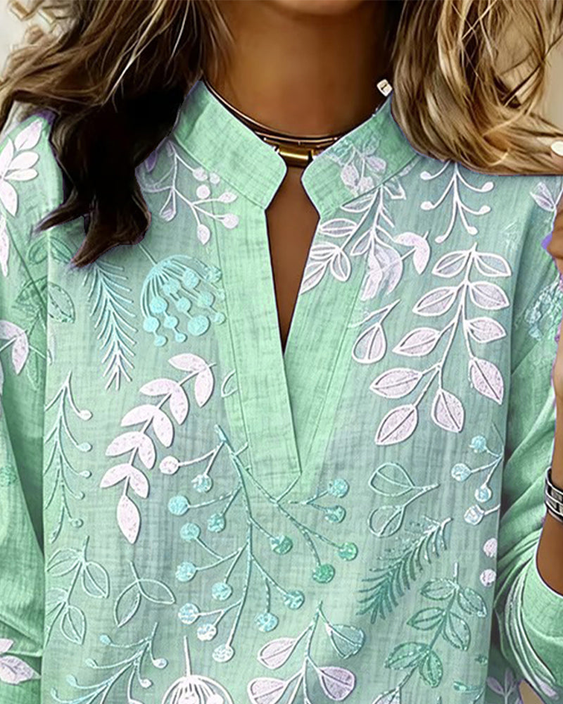Brielle | Floral V-Neck Blouse