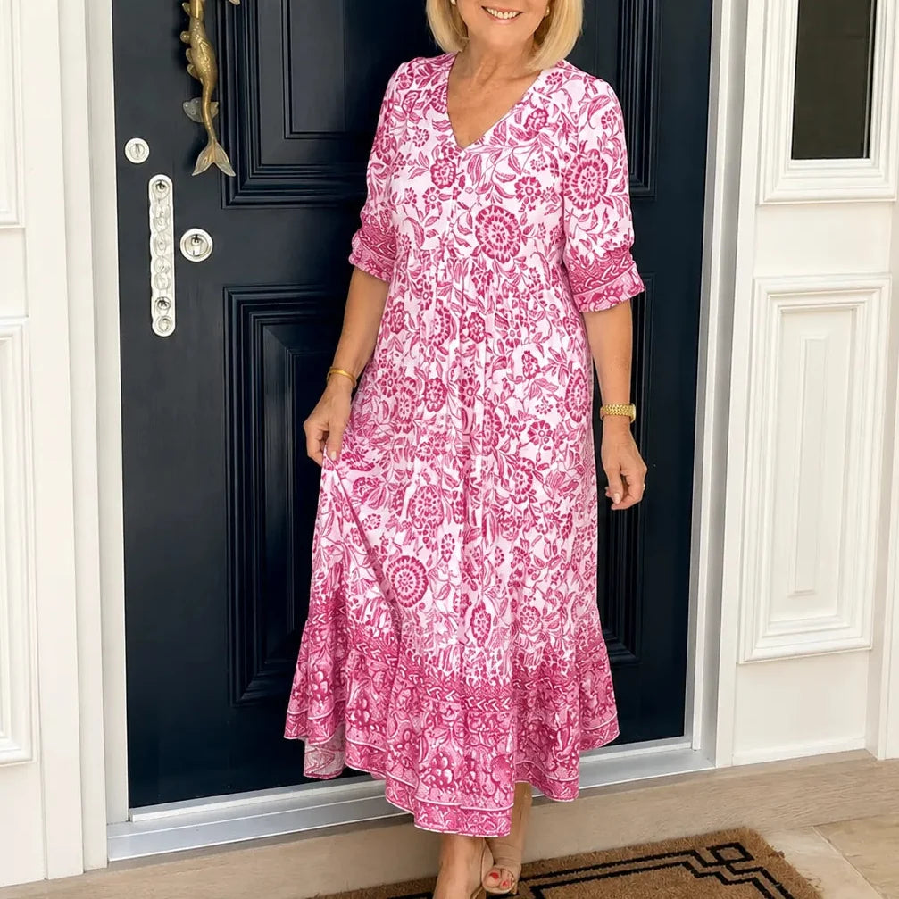 Florenza | Floral Tiered Midi Dress