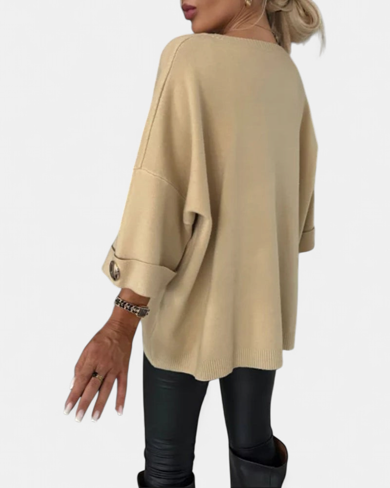Lottie | Buttoned Knit Pullover