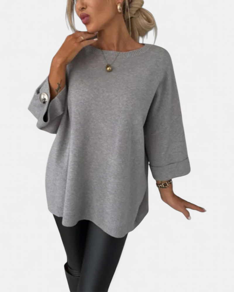 Lottie | Buttoned Knit Pullover