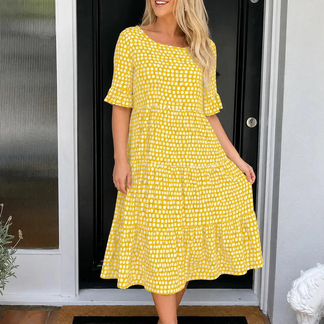 Marisol | Polka Dot Midi Dress