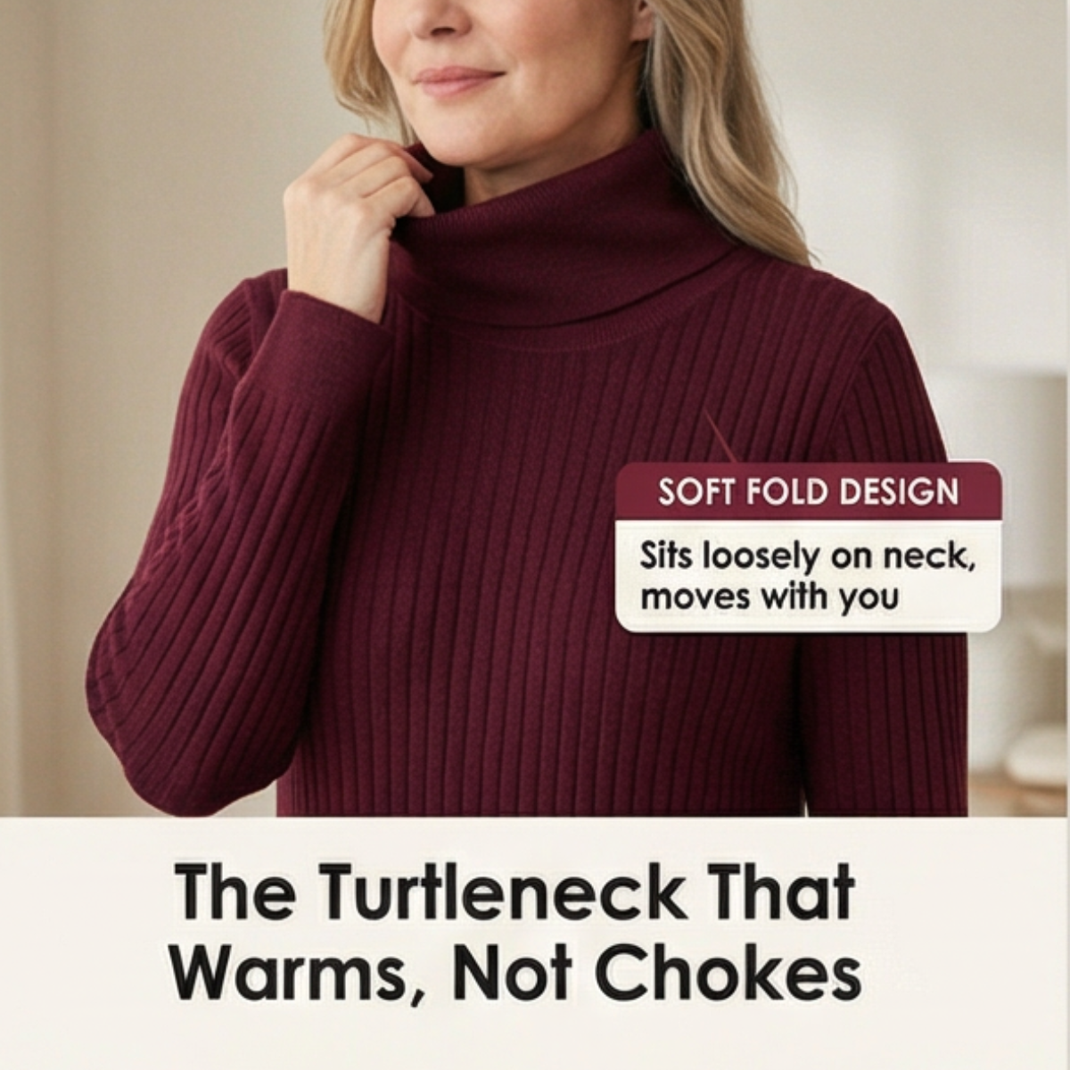 Velara | Relaxed Turtleneck Sweater Dress