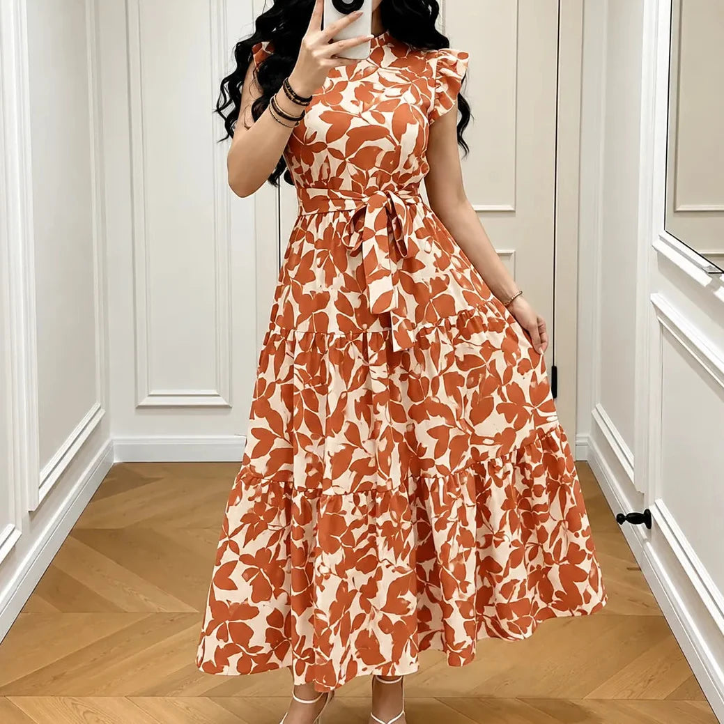 Willow | Flutter Sleeve Midi Dress
