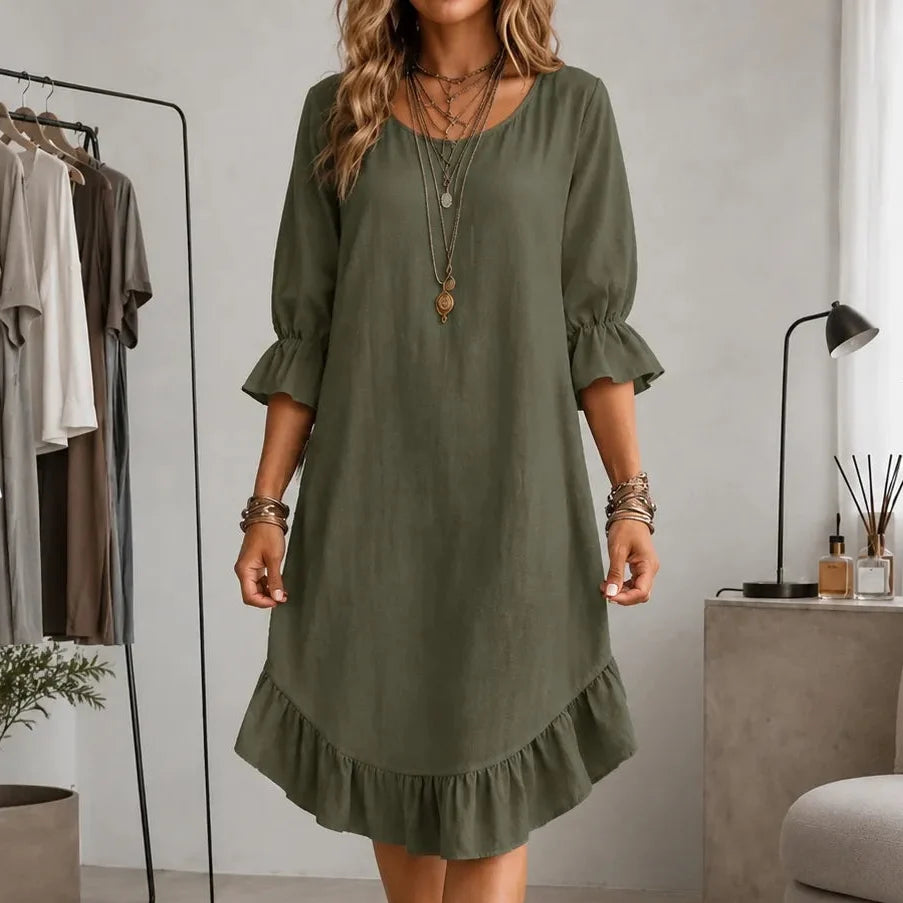 Florenza | Ruffle Hem Midi Dress