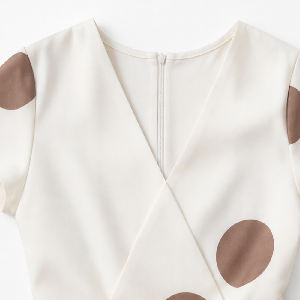 Marlowe | Belted Polka Dot Midi Dress