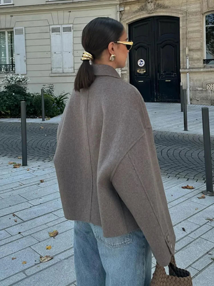 Arden | Boxy Cropped Wool Coat